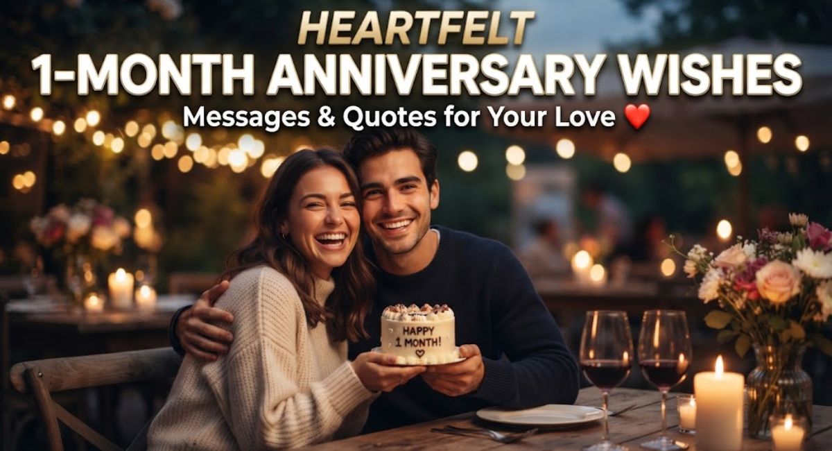 1-Month Anniversary Wishes